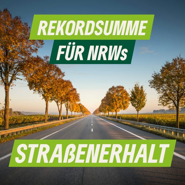 Rekordsumme für NRWs Straßenerhalt