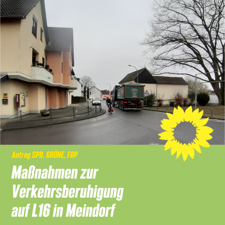 SPD, GRÜNE und FDP wollen Verkehrsberuhigung auf L 16 in Meindorf