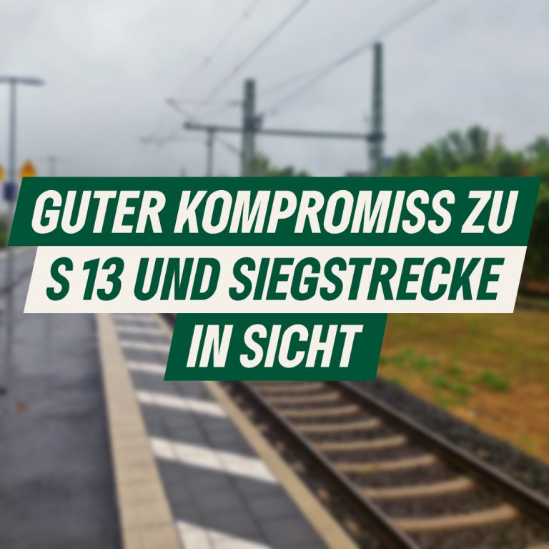 Guter Kompromiss zu S 13 und Siegstrecke zeichnet sich ab